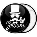 Κονκάρδα Groom Hat Hand rock μαύρη