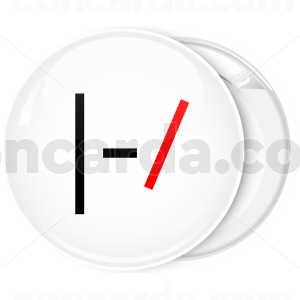 Kονκάρδα Twenty One Pilots logo λευκή