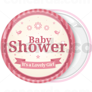 Vintage Κονκάρδα baby shower Lovely girl