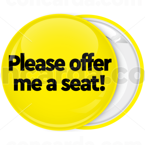 Κονκάρδα Please Offer me a seat κίτρινη