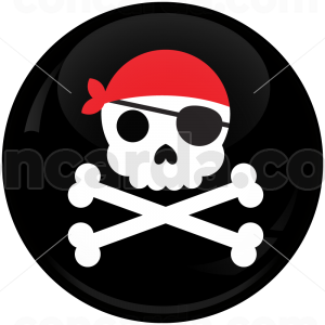 Κονκάρδα Pirate Skull