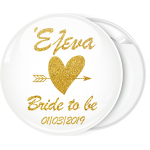 Kονκάρδα Bride to be Gold Glitter όνομα