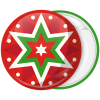 Κονκάρδα Χριστουγεννιάτικη μπάλα αστέρι