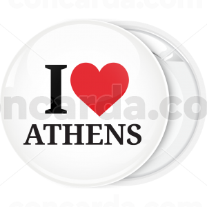 Κλασσική κονκάρδα I Love Athens