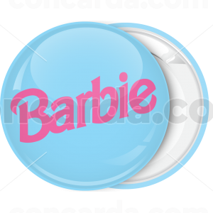 Κονκάρδα Barbie logo γαλάζιο
