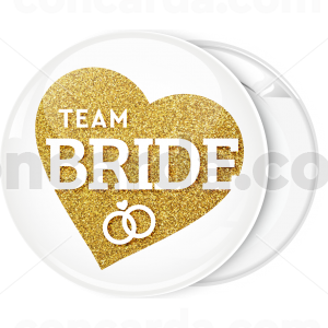 Kονκάρδα Team Bride χρυσή καρδιά