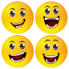 Smiley κονκάρδες big laugh - σετ 4 τεμάχια
