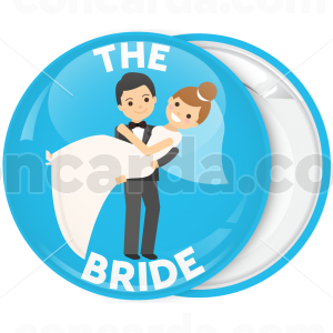 Κονκάρδα γάμου The Bride blue couple