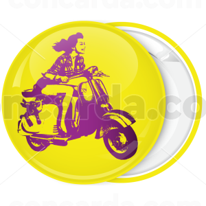 Κονκάρδα Retro Style Woman with vespa