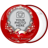 Κονκάρδα Χριστουγεννιάτικο Photo booth με ευχή Merry Christmas