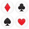 Κονκάρδες Blackjack Poker σετ 4 τεμάχια