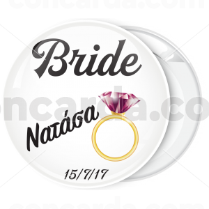 Kονκάρδα bachelorette The Bride Pink Diamond Ring 