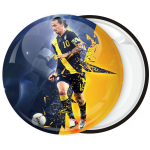 Αθλητική κονκάρδα Ibrahimović μπλέ κίτρινο