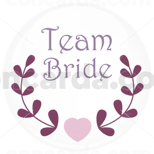 Κονκάρδα γάμου Team Bride love