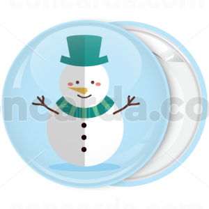 Κονκάρδα Χριστουγεννιάτικα στοιχεία Χιονάνθρωπος