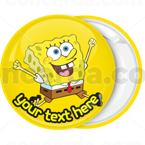 Κονκάρδα βάπτισης Sponge Bob dancing κίτρινη