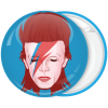 Κονκάρδα David Bowie πρόσωπο αστραπή