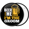Κονκάρδα Beer me I am the groom μαύρη