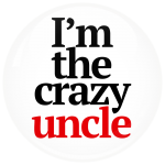 Κονκάρδα I am the crazy uncle λευκή