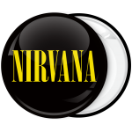 NIRVANA Smile Pin Button Badge Rock