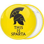Κονκάρδα This is Sparta περικεφαλαία κίτρινη
