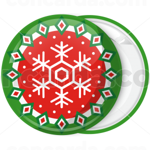 Κονκάρδα Χριστουγεννιάτικη μπάλα νιφάδα χιονιού