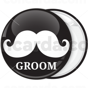 Κονκάρδα γάμου Groom Mustache