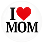 Κονκάρδα I Love Mom άσπρη