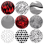Σετ κονκάρδες patterns Twenty One Pilots