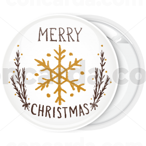 Κονκάρδα Merry Christmas snowflake