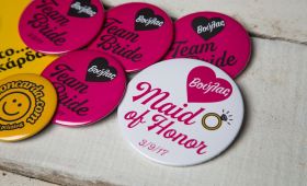 Wedding badges buttons