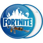 Κονκάρδα Fortnite λογότυπο και όπλο μπλε