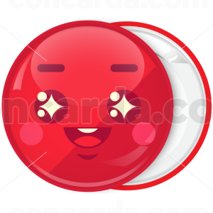Κόκκινη Χριστουγεννιάτικη Κονκάρδα Smile face