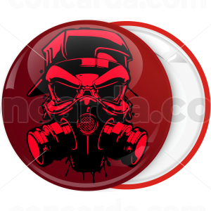 Κονκάρδα hazard mask red