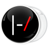Kονκάρδα Twenty One Pilots logo ασπρόμαυρο