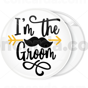 Κονκάρδα I am the groom βέλος λευκή