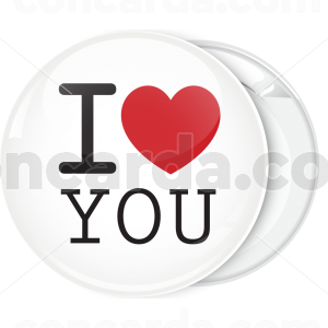 Κλασσική κονκάρδα I Love You λευκή