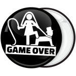 Κονκάρδα για bachelor Game Over μαύρη BACK