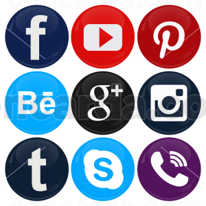 Σετ κονκάρδες social media 