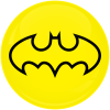 Κονκάρδα Batman logo κίτρινο