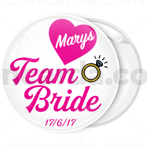 Kονκάρδα bachelorette Team Bride Ring ροζ γράμματα