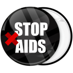 Κονκάρδα stop Aids μαύρη