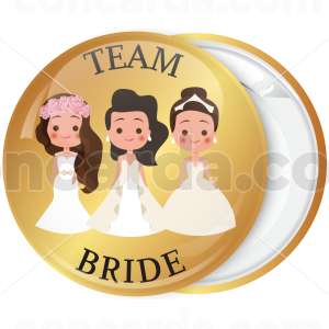 Κονκάρδα Team Bride the friends χρυσή