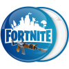 Κονκάρδα Fortnite λογότυπο και όπλο μπλε