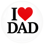 Κονκάρδα I Love Dad λευκή