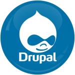 Κονκάρδα Drupal μπλε 