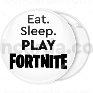 Κονκάρδα Fortnite eat sleep play λευκή