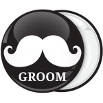 Κονκάρδα γάμου Groom Mustache