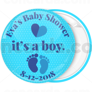 Κονκάρδα baby shower its a boy πουά