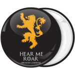 Κονκάρδα Game of Thrones Hear me Roar μαύρη